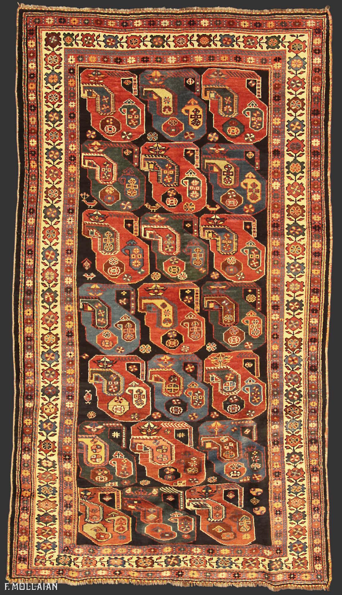 All-Over Antique Persian Khamse Rug n°:66329050